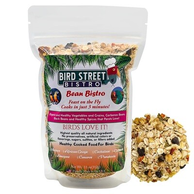 Bean Bistro - Organic and healthy vegetables and grains, sweet potatoes, garbanzo beans, and healthy spices that parrots love! - 11 oz