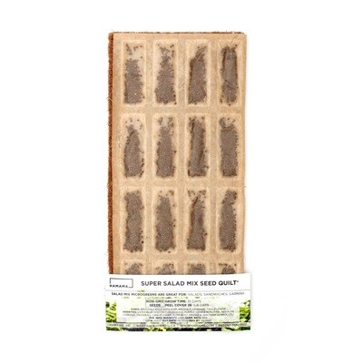 Super Salad Mix - Hydroponic Seed Quilt by Hamama - NOW Buy 1 Get 1 FREE! (you will receive 2)