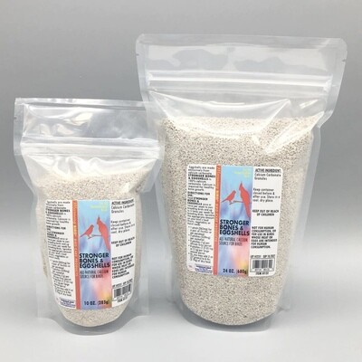 10 oz Stronger Bones &amp; Eggshells by Morning Bird - Active Ingredient: Calcium Carbonate Granules