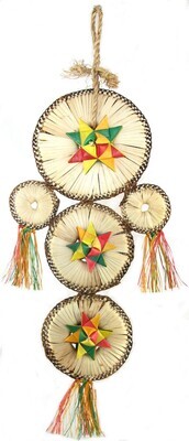 So Adorable! - Dream Catcher Small - Hanging chewable toy that doubles as &quot;crib&quot; decor! -- approx 14&quot; long x 5&quot; wide by Planet Pleasures&quot; will be ADDED to option &quot;Add on Toys / Foraging Enrichment