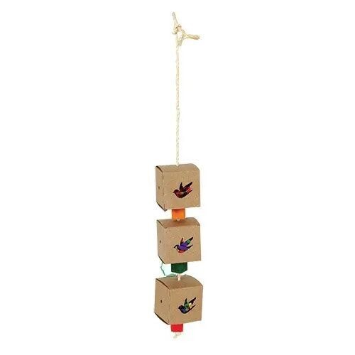 Triple Hanging Foraging Boxes by featherland paradise - Large Birds (22" Long)