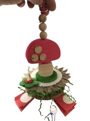 Ziggy hanging foraging toy by Bite Me Birdie