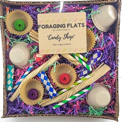 NEW! Candy Shop Foraging Flat by Cheep Thrills Bird Toys