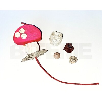 Parrot Party Patio Wooden Mushroom Small Refill Pack