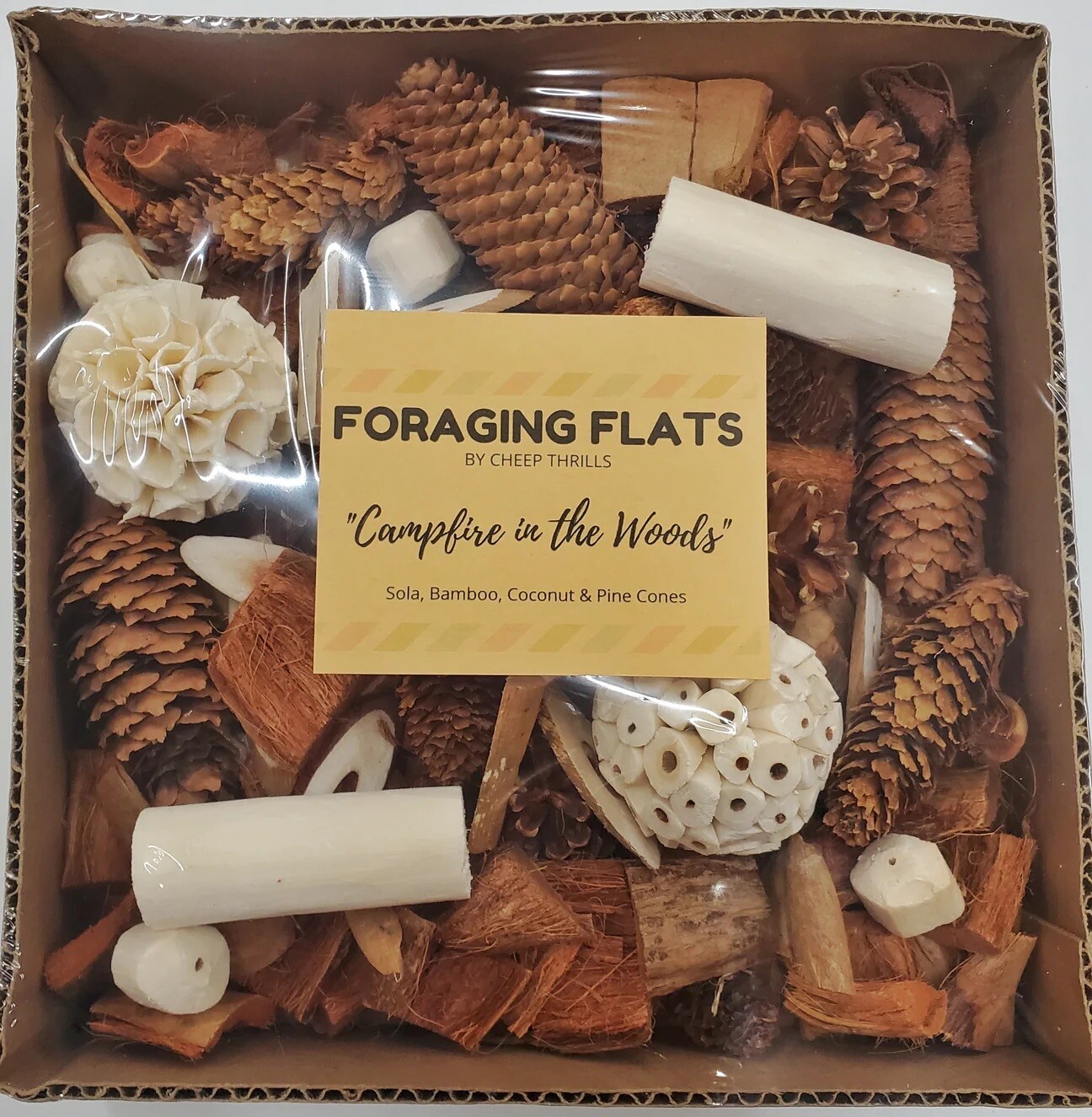 NEW! Campfire in the Woods Foraging Flat by Cheep Thrills Bird Toys
