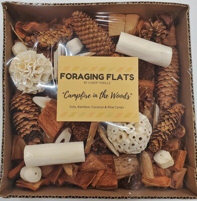NEW! Campfire in the Woods Foraging Flat by Cheap Thrills Bird Toys