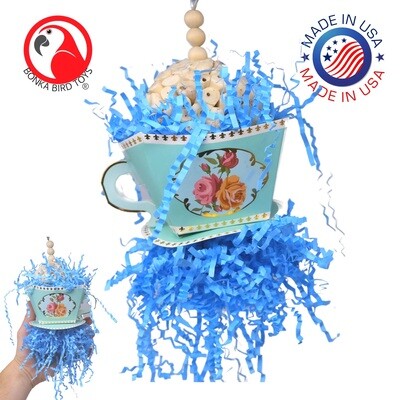 Sola Teacup Toy by Bonka Bird Toys - Blue
