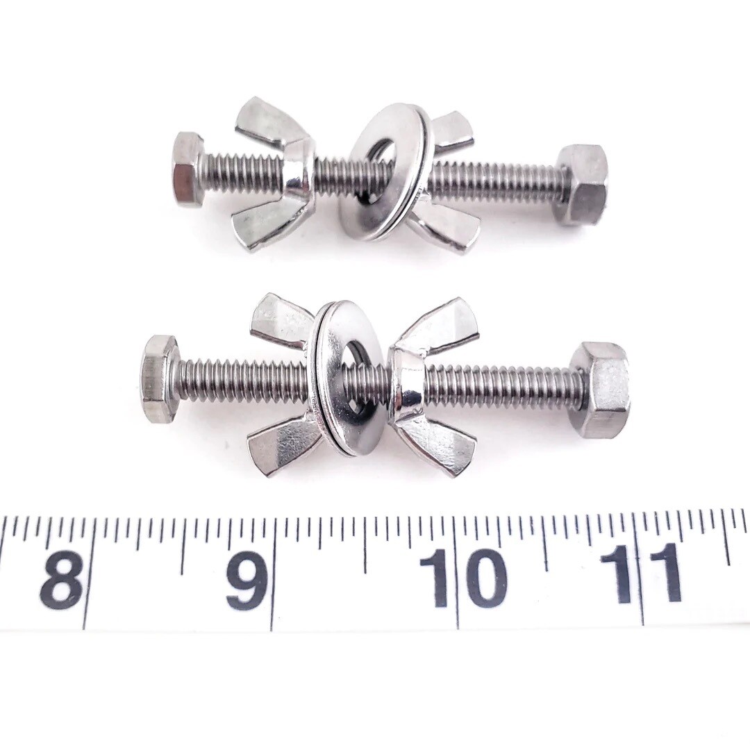 The Fidgenator - Power Play Stainless Collection by Cheep Thrills -- An all stainless steel fidget bolt with a nut welded onto the end. Birds can twist and turn till their heart's content