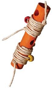 Loadable Firecracker Foraging Foot Toy for Medium and Large size Birds by Feather Paradise