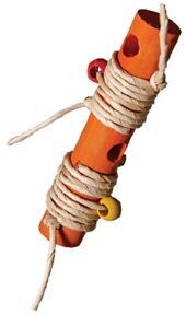 Loadable Firecracker Foraging Foot Toy for Large and Extra Large size Birds by Feather Paradise