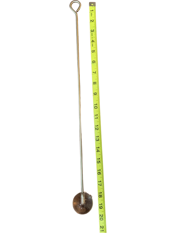 304 Large 16.5" Long Stainless Steel Refillable Skewer with Large Acrylic Ball by Expandable Habitats