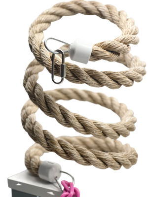 Natural Color Boing (aka Spiral) - 1&quot; x 96&quot;: The material is durable, washable, can be utilized indoors or outdoors and are the safest material available (these are made with a recycled polypropylene