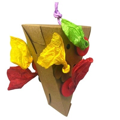 Large Pizza Slice Hanging Toy for Medium and Large Size Birds by Bonka Bird Toys