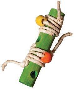 Loadable Firecracker Foraging Foot Toy for Large and Extra Large Birds by Feather Paradise