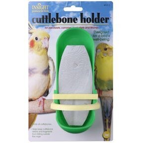 Cuttlebone Holder by JW Pet -- works well with our 6" cuttlebones and for Tiny through Medium Size Birds