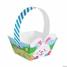 Paper Easter Basket - Build your Own Easter Basket - Fill this with Toys, Toy Parts for Gift Giving