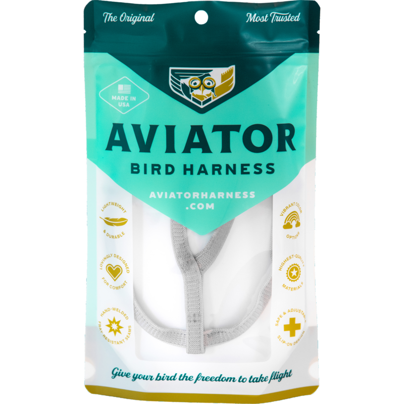 Aviator Harness and Leash - Color Silver