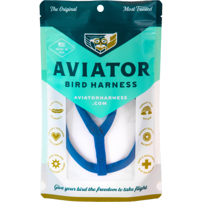 Aviator Harness and Leash - Color Blue