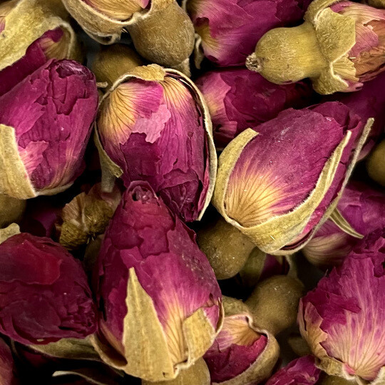Flower Garden! Rose Buds 1 oz - Introducing Dried flowers to add to dry blends, fresh food, and toys! by China Prairie