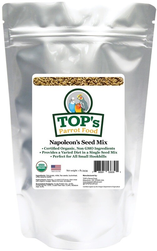 1 Lb Napoleon Seed Mix by TOPs Parrot Food