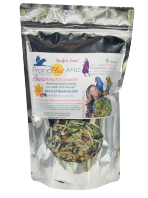NEW! Parrotsrus Freeze Dried Weekly Raw Food Mash - Smaller Beak Blend - You have asked me for years to offer my weekly raw food mash to buy, I am excited to say here it is!!!
