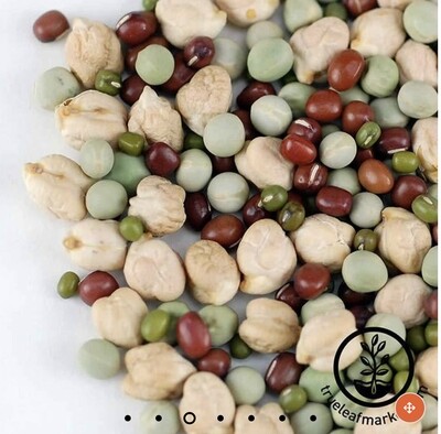 1 Lb Organic Protein Powerhouse Sprouting Mix - Contains Adzuki, Mung and Green Peas. Great for our Birds and for the Humans too!