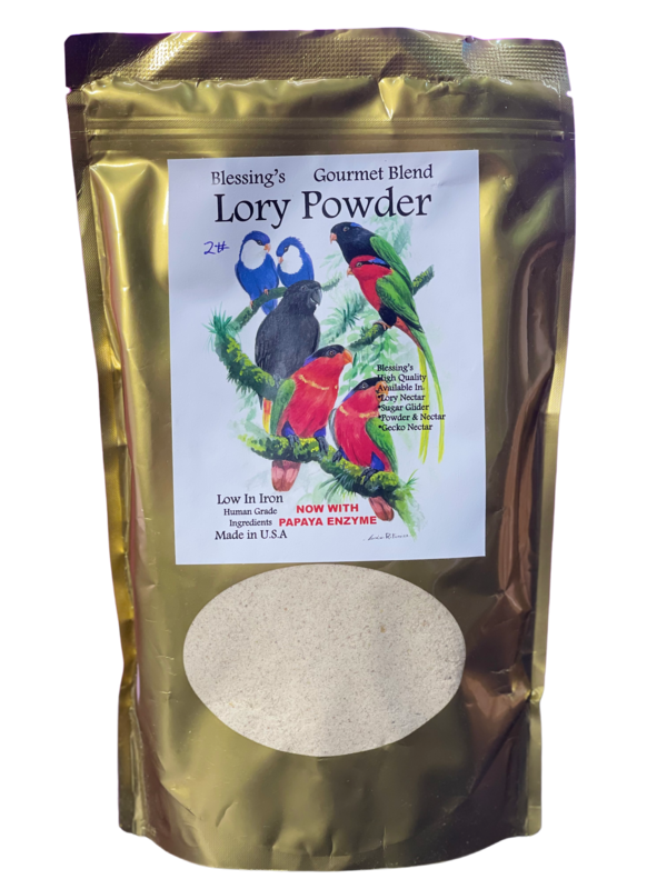 2 Lb Gourmet Blend Lory Powder by Blessings