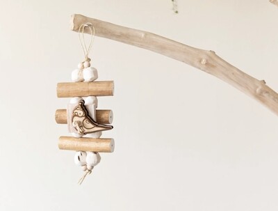 Party Stack - Sola wood and basswood bird toy for small and medium birds by Little Dinos