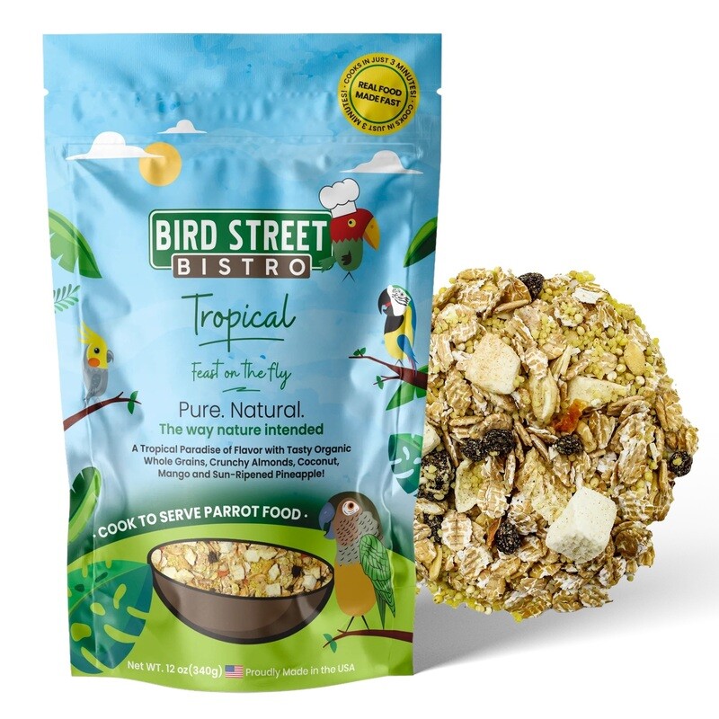 Tropical Feast on the Fly - A tropical paradise of flavor with tasty organic whole grains, crunchy almonds, coconut, mango, and sun-ripened pineapple! - 11 oz