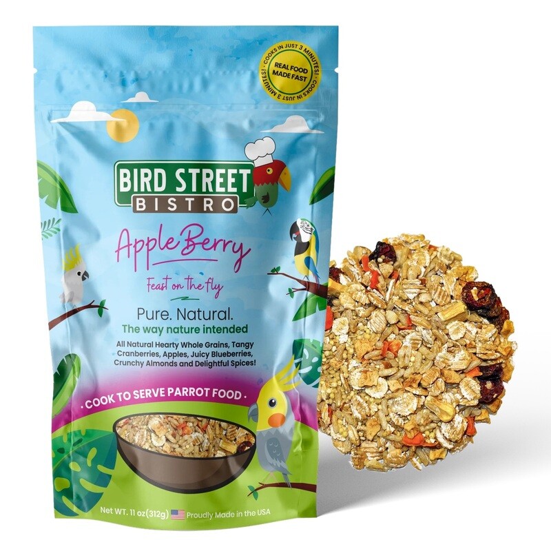 Apple Berry Feast on the Fly - All natural hearty whole grains, tangy cranberries, apples, juicy blueberries, crunchy almonds, and delightful spices! - 11 oz