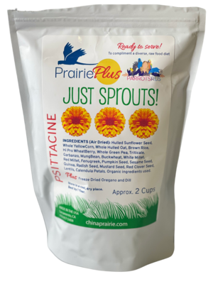 Just Sprouts! Psittacine - Prairie Plus Air Dried Sprouts -- 2 Cups