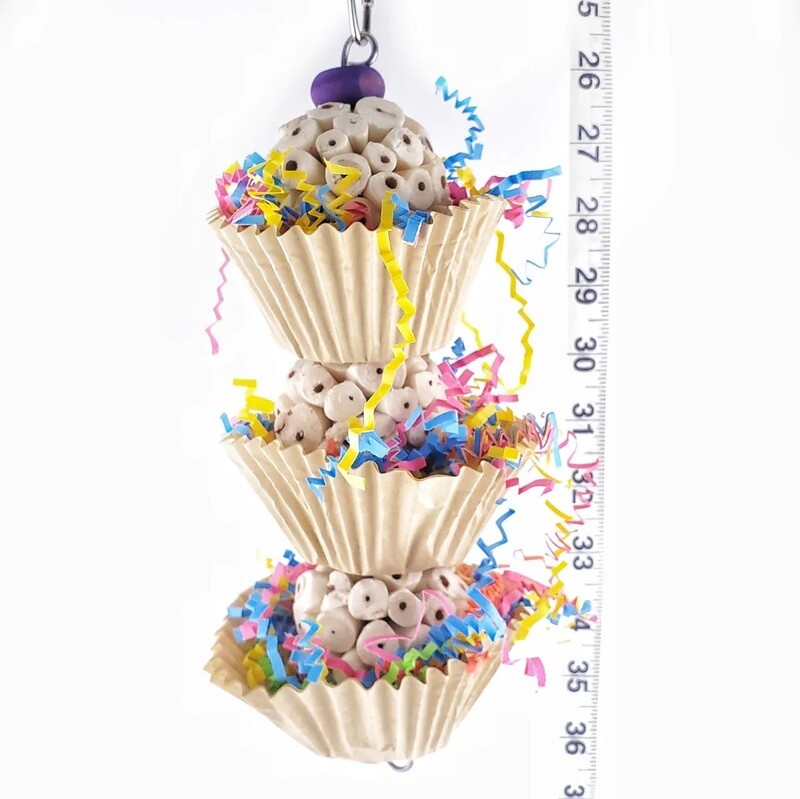 The Triple Scoop by Cheep Thrills Bird Toys