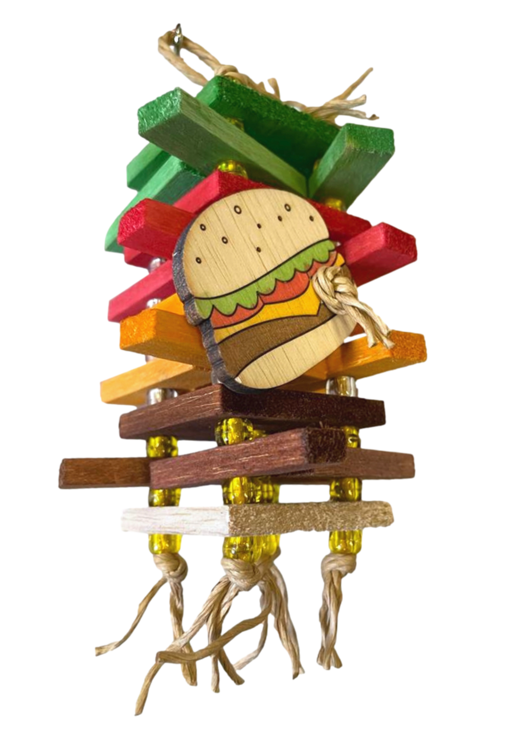 Burger Stack Attack Balsa Sticky Stacker by Feathered Addictions