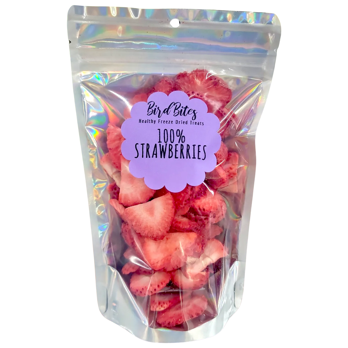 100% Freeze Dried Strawberries by Bird Bites Generous 1 Cup Size
