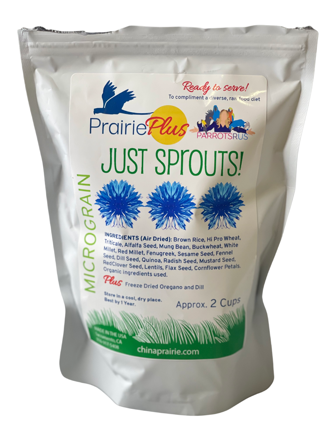 Just Sprouts! Micrograin - Prairie Plus Air Dried Sprouts -- 2 Cups