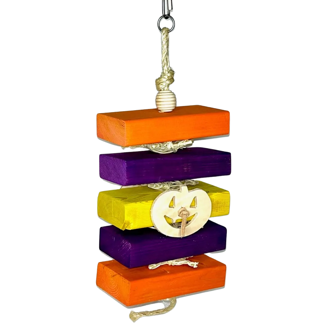 Hannah Halloween hanging toy for Medium and Large Size Birds by Bite Me Birdie