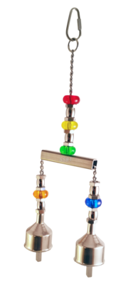 Duet Bird Toy - a nice Jing a Ling Ring! Stainless Steel - Hand made in the USA