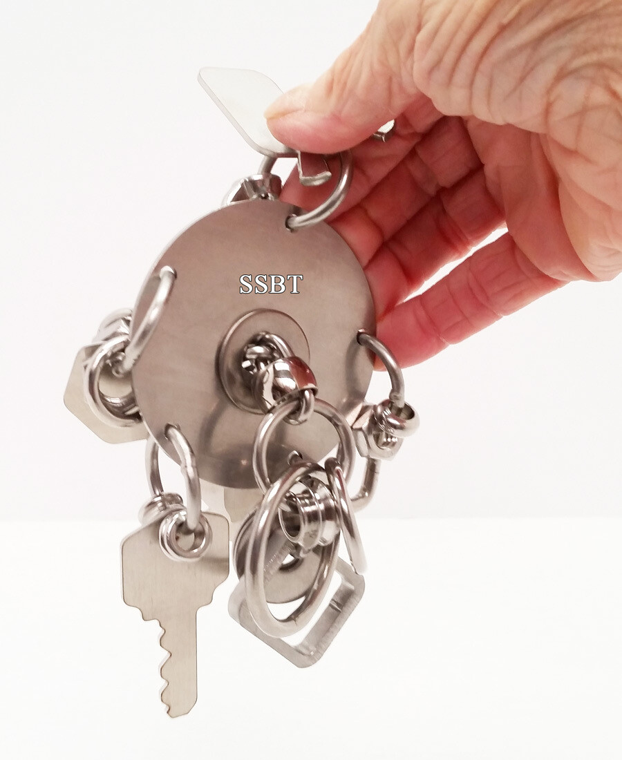 Around About Foot Toy - Macaw / Cockatoo - Stainless Steel - Hand made in the USA