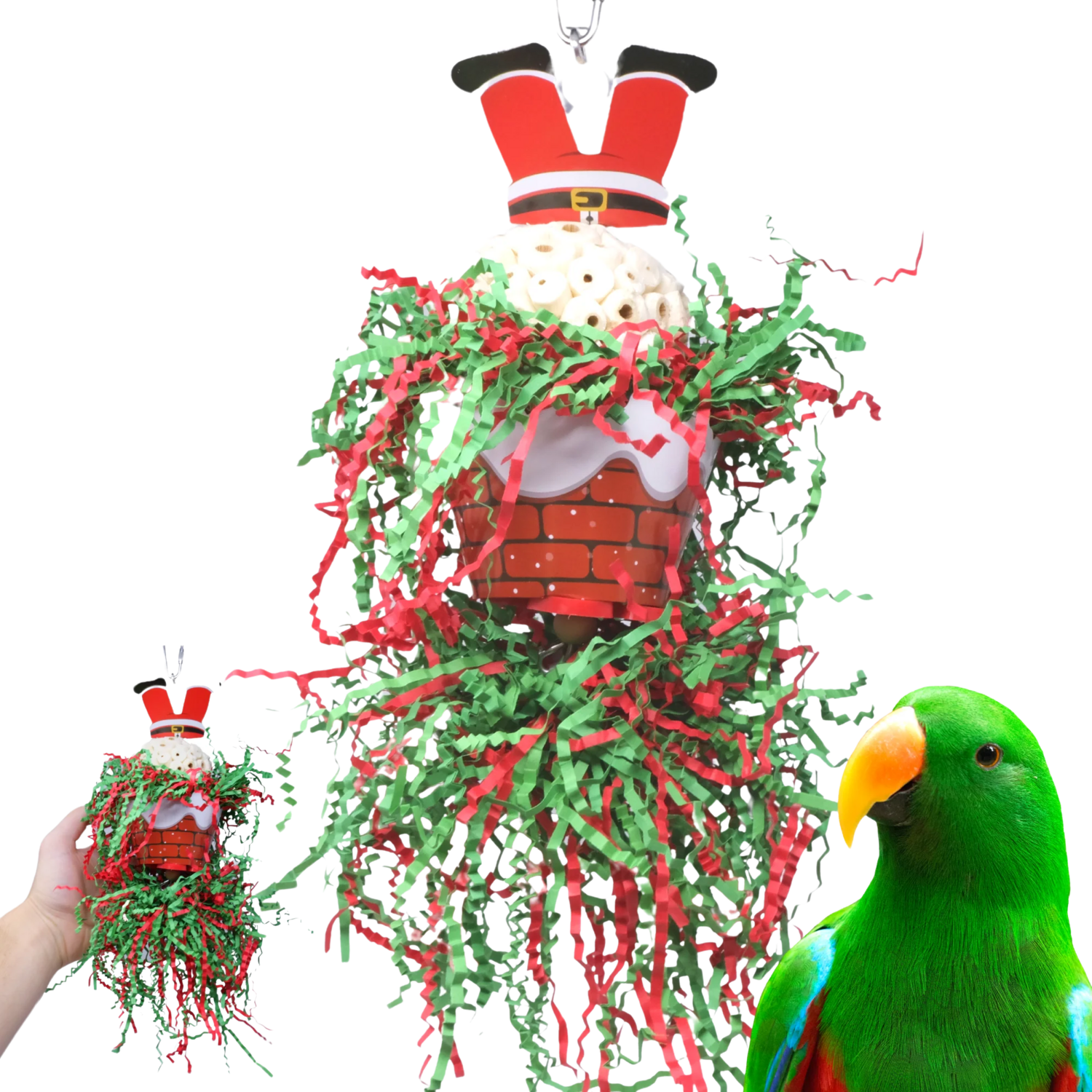Christmas Santa Bird Toy