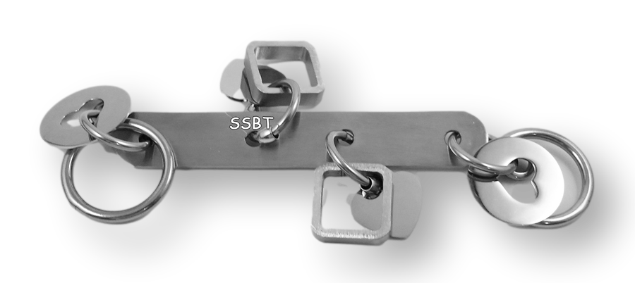 Four of Hearts - Macaw / Cockatoo - Stainless Steel - Hand made in the USA
