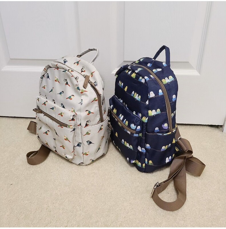Budgies Parrots Backpack - Navy