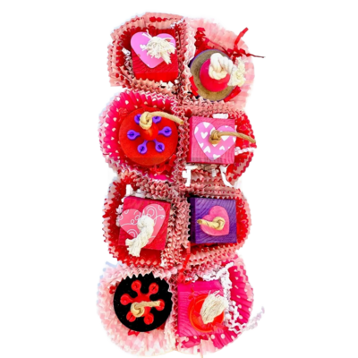 Lucy Valentine - 10.5&quot; x 5.5&quot; cage mount toy by Bite Me Birdie