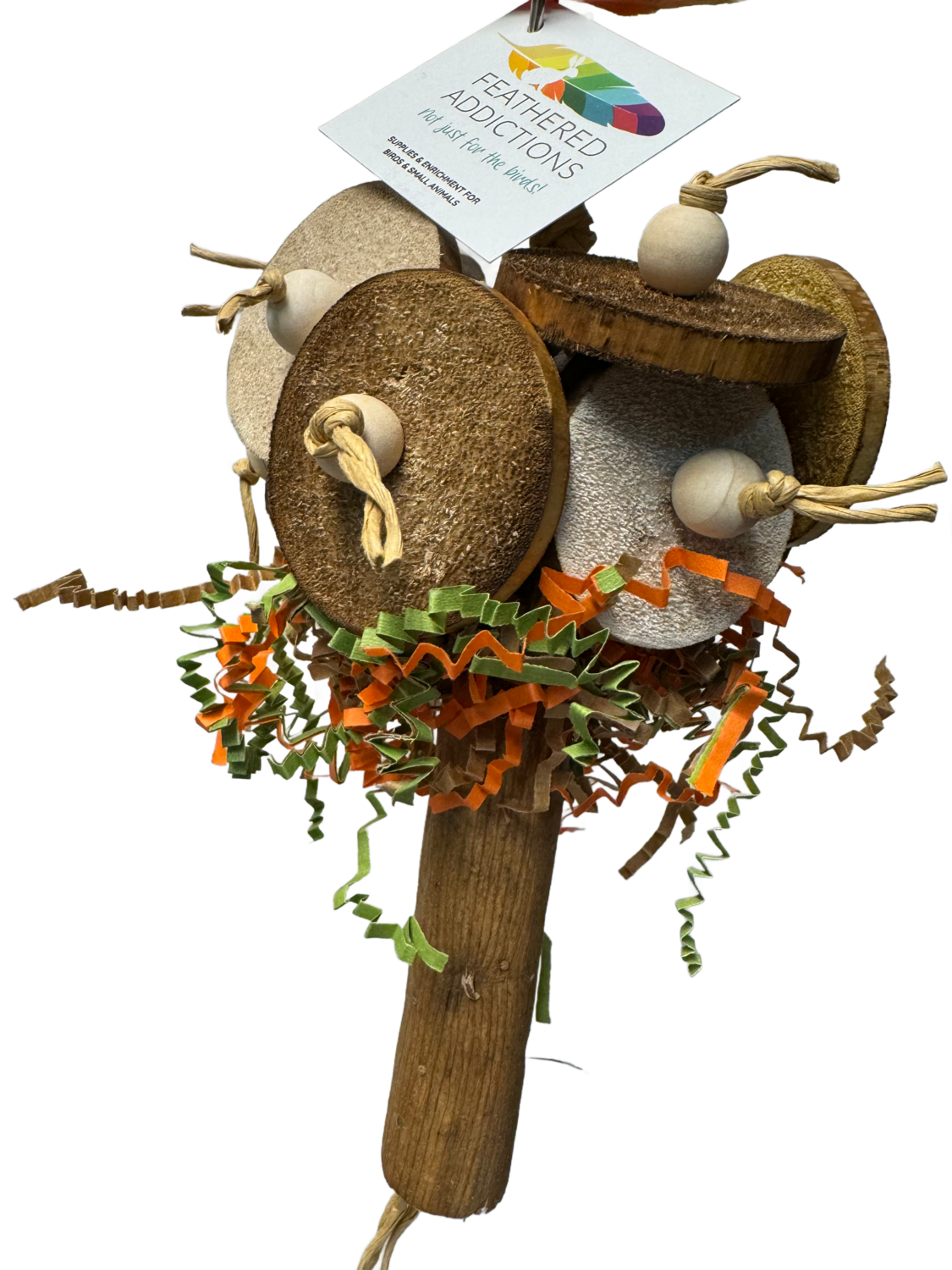 Mushroom Slice Hanging Toy - by Feathered Addictions
