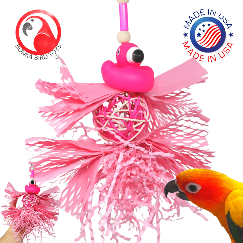 Pink Flamingo by Bonka Bird Toys - Limited Edition