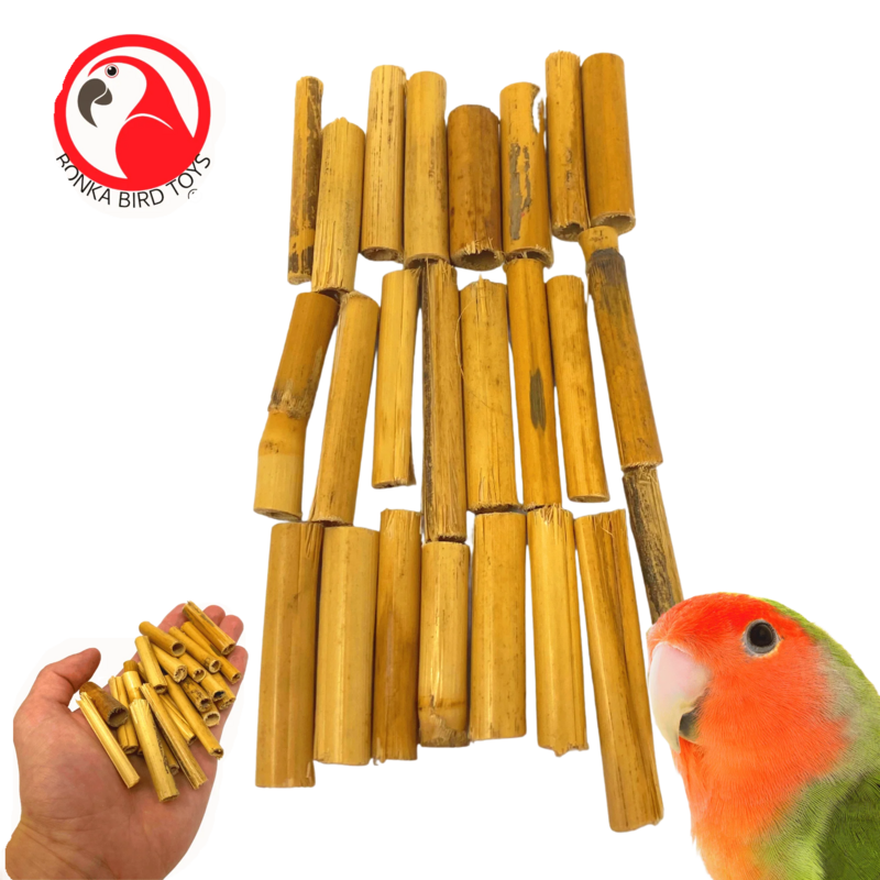 24 Pack of Natural Bamboo Sticks by Bonka Bird Toys