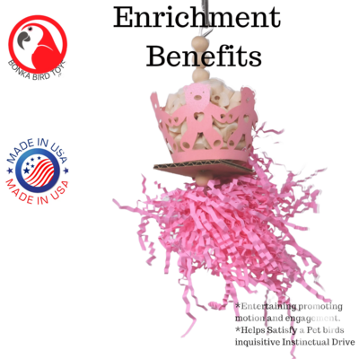 Sola Teddy in Color Pink by Bonka Bird Toys