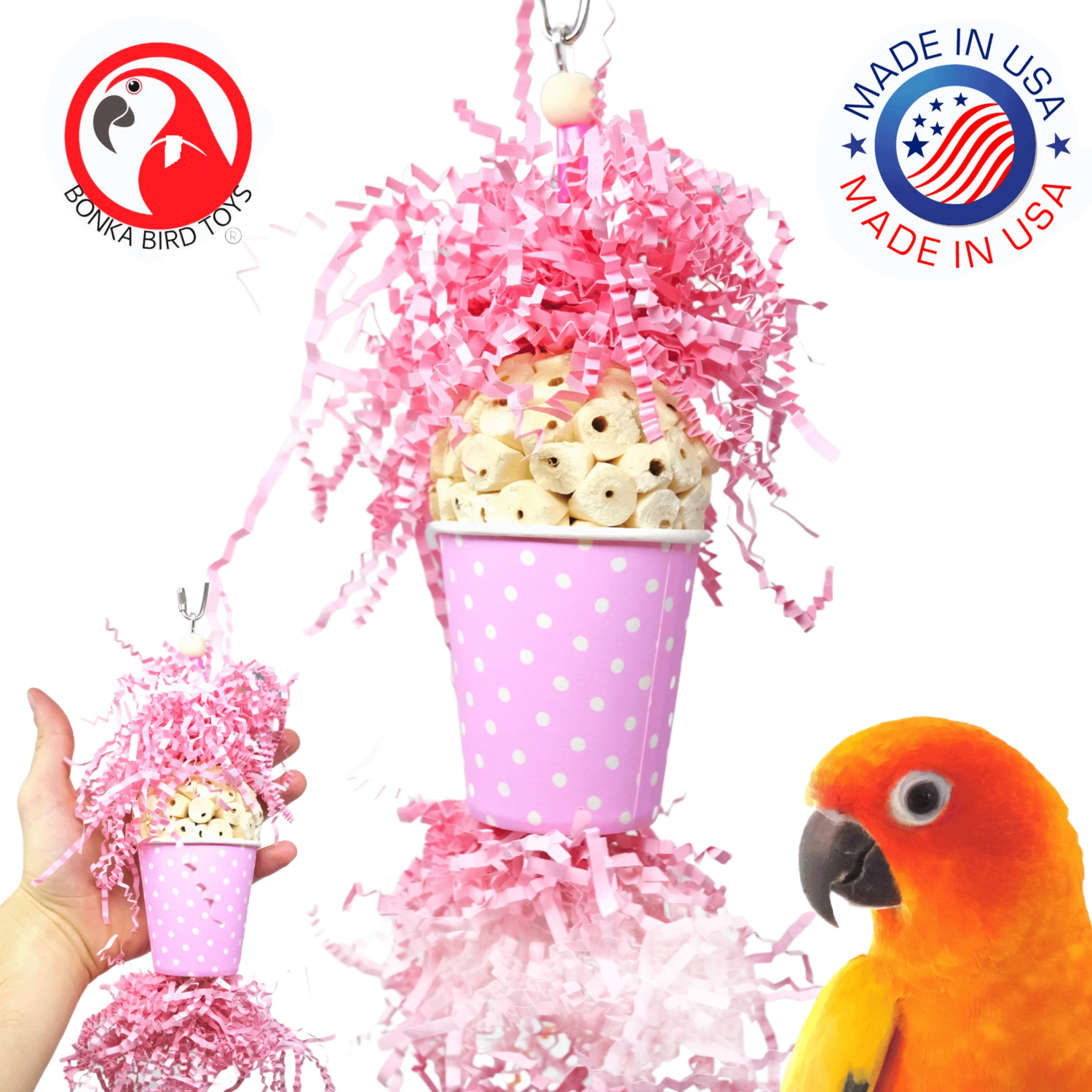 Spotty Sola Pink by Bonka Bird Toys