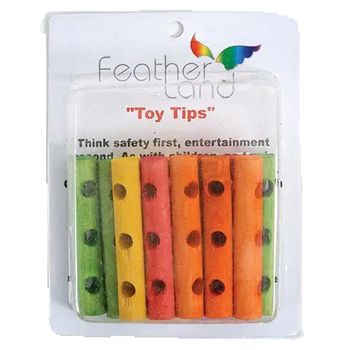 4" Drilled Dowels Foot Toy or Toy Part by Featherland Paradise