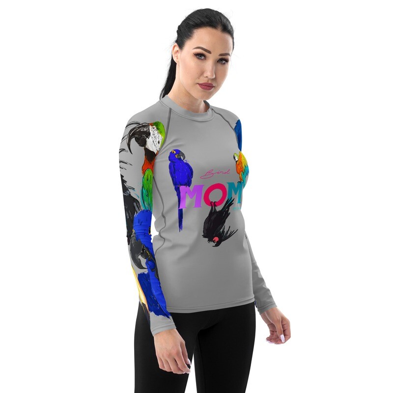 Bird MOM - Women&#39;s Rash Guard Shirt