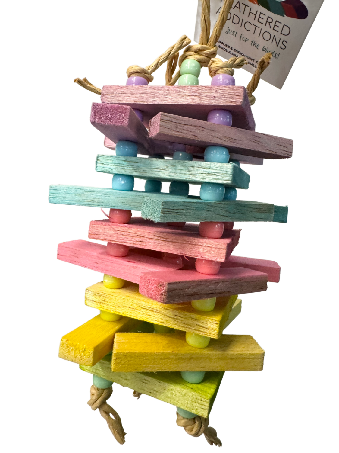 Pastel Rainbow Balsa Sticky Stacker by Feathered Addictions